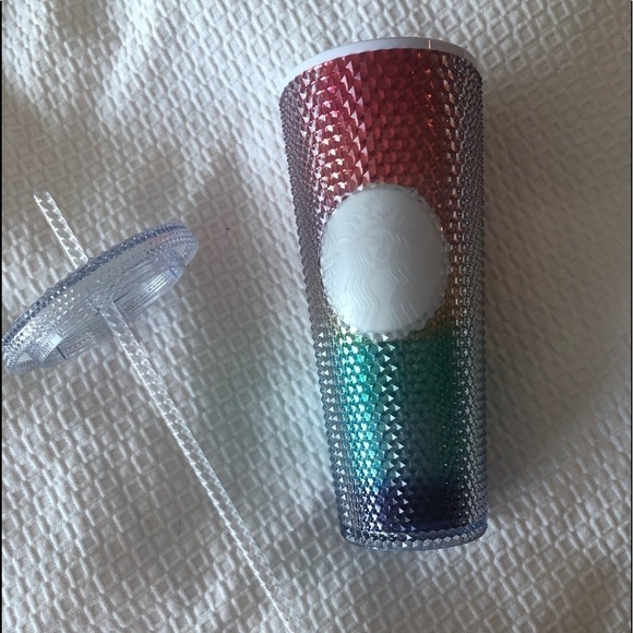 NWT Starbucks Summer Pride Rainbow Studded Tumbler - Picture 1 of 16